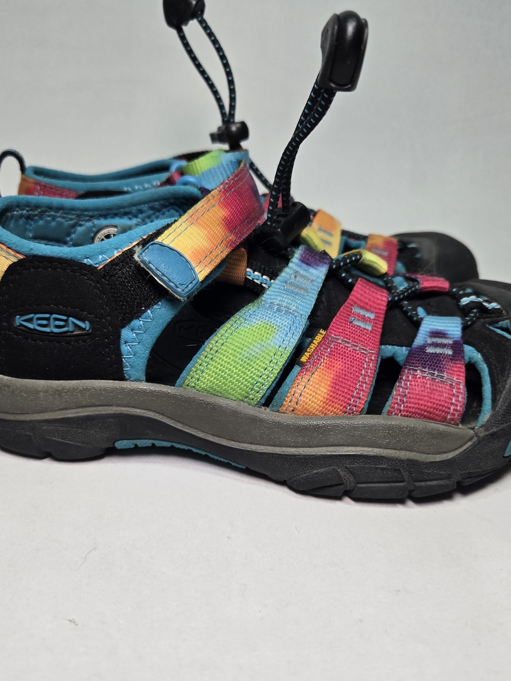 Keen Newport Retro Original Kids Sandals Shoes Size 1 Tie Dye Waterproof